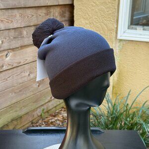 Mountain Hardwear Gas Station Eco Pom Pom Beanie Cap Hat Unisex Black Blue New